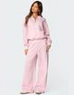 EDIKTED Ashtin Ruffle Trim Sweatpants image number 3