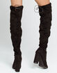 WILD DIVA Over The Knee Womens Heeled Boots image number 3