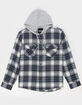 RSQ Mens Plaid Hooded Flannel image number 2