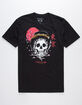 RIOT SOCIETY Geisha Skull Mens T-Shirt image number 1