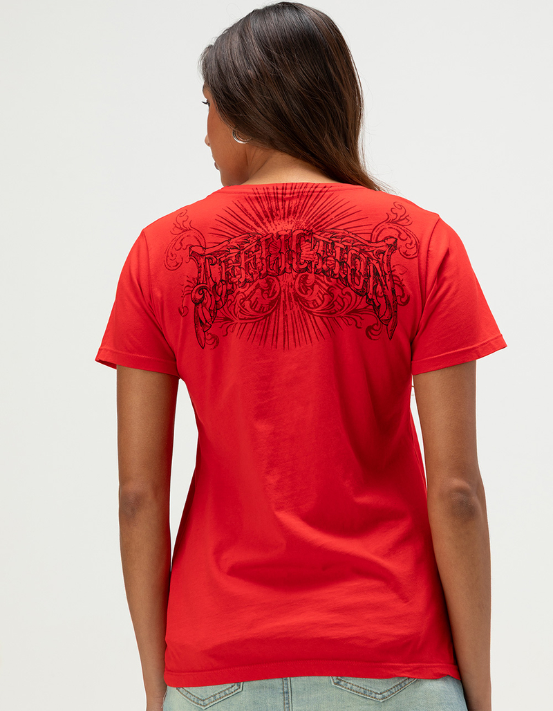 AFFLICTION Middleham Canyon Womens Lace Up Top image number 3