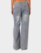 EDIKTED Myla Washed Wide Leg Jeans image number 4