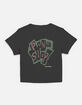 FREAKY FRIDAY Pink Slip Logo Womens Baby Tee image number 1