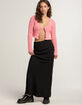 COTTON CANDY LA Womens Linen Maxi Skirt image number 1