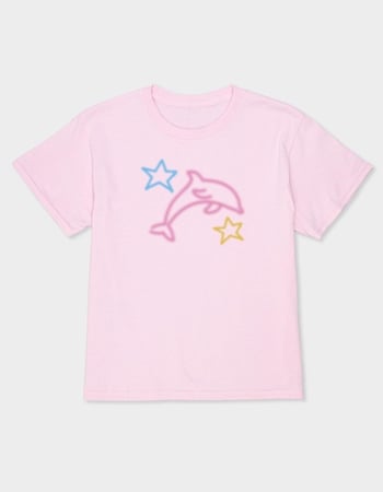 AIRBRUSH Dolphin Stars Unisex Kids Tee Primary Image