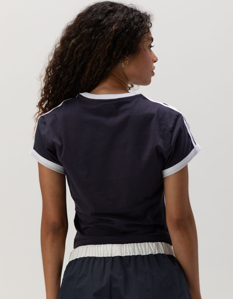 RUSTY Double Trouble Womens Skimmer Ringer Tee image number 3