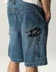 RSQ Mens Loose Embroidered Carpenter Jorts image number 5