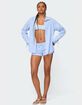 EDIKTED Lira Oversized Gingham Button Up Shirt image number 5