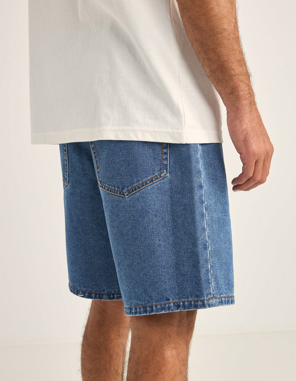 【YOURNUS】Pike Track Bermuda Denim EDIKTED Lace Boxer Denim Bermuda Shorts - BLUE | Tillys