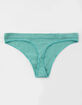 FULL TILT Seamless Teal Thong image number 2