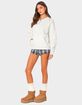 EDIKTED Oversized Quarter Zip Sweatshirt image number 5