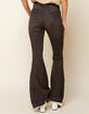 FREE PEOPLE Womens Black Flare Jeans image number 4