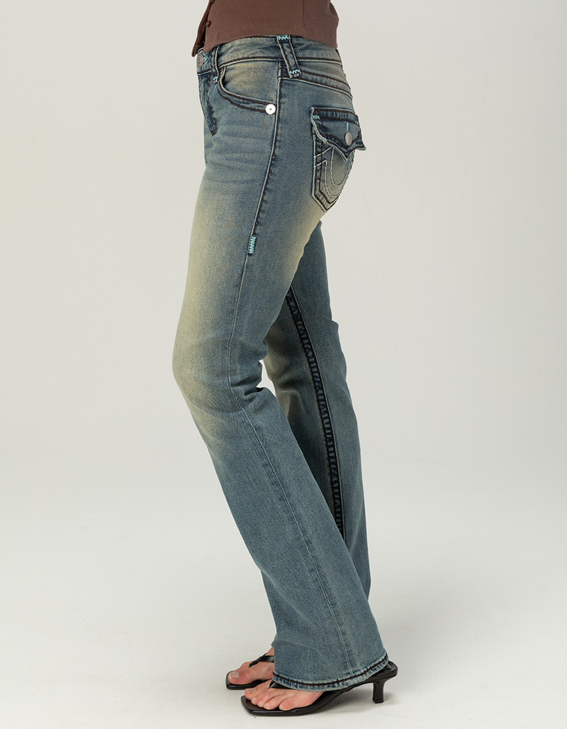 TRUE RELIGION Becca Mid Rise Super T Flap Womens Bootcut Jeans image number 3