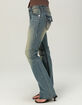 TRUE RELIGION Becca Mid Rise Super T Flap Womens Bootcut Jeans image number 4