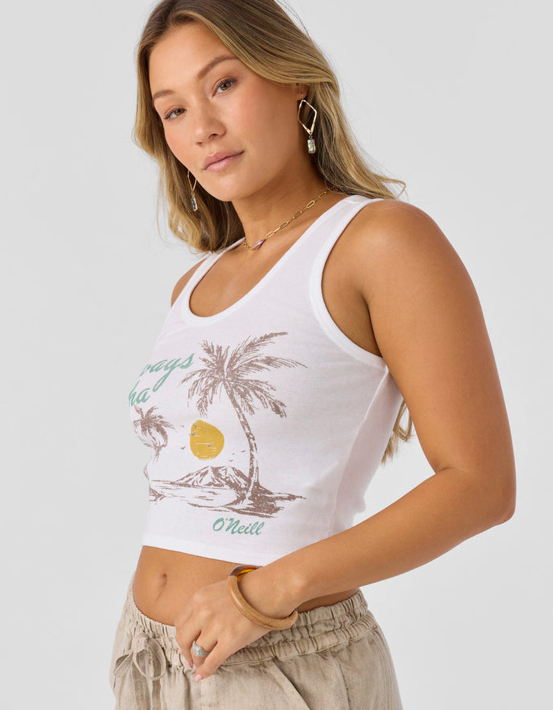 O'NEILL Always Aloha Womens Crop Tank Top image number 2