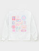 MALIBU SKYYE Stamps Womens Crewneck Sweatshirt image number 3