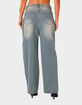 EDIKTED Braya Washed Low Rise Baggy Jeans image number 4