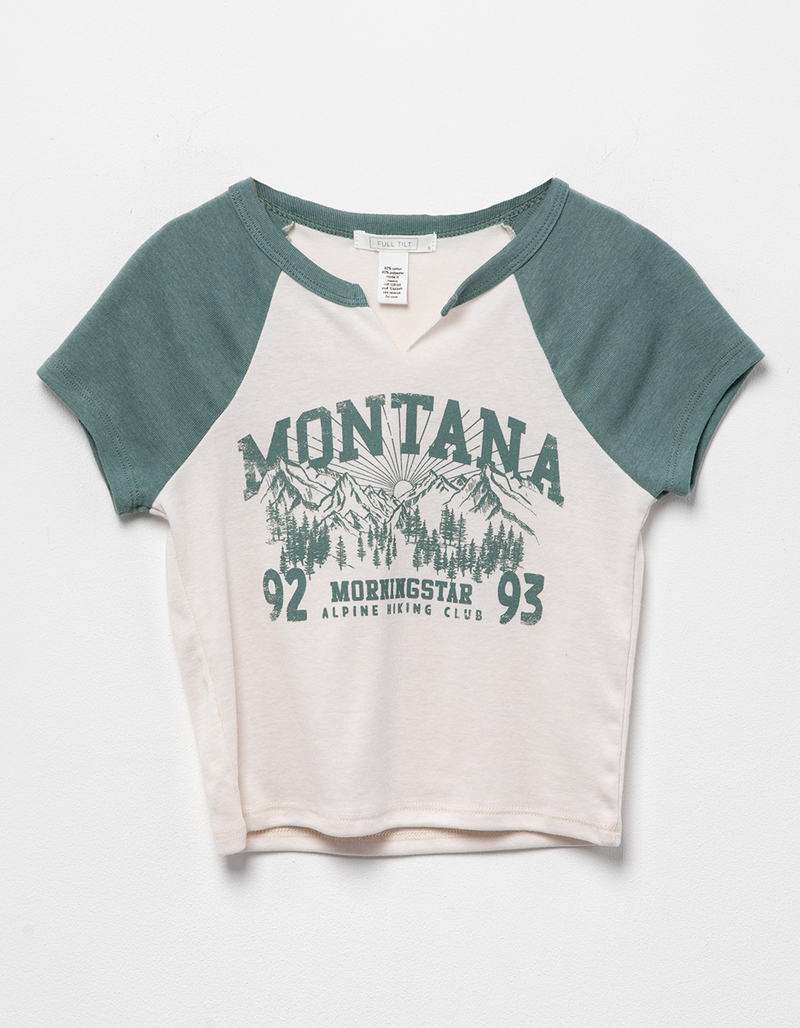 FULL TILT Montana Notch Girls Raglan Tee image number 0
