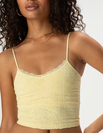 FULL TILT Lace Texture Womens Seamless Cami Alternative Image
