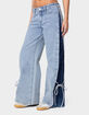 EDIKTED Contrast Split Washed Jeans image number 4