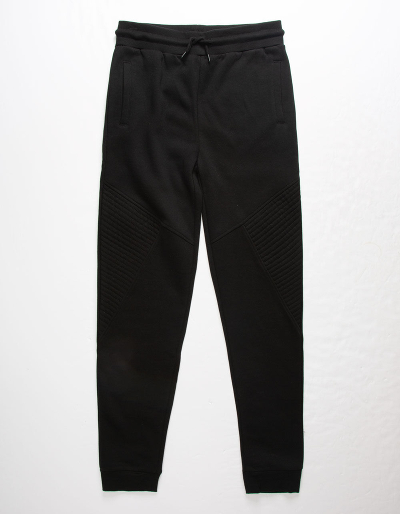 HOLLYWOOD Fleece Moto Black Boys Jogger Pants image number 0