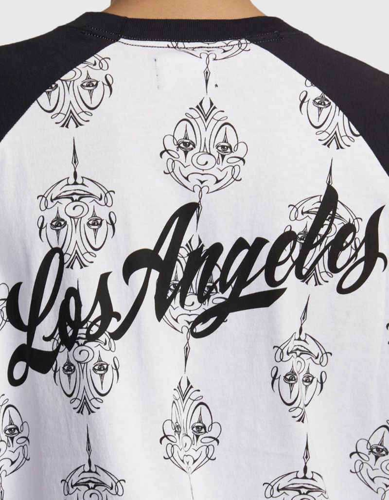 RVCA x Mister Cartoon Smile Now Mens Baseball Tee image number 4