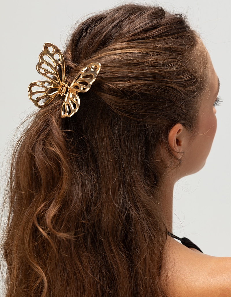 FULL TILT Metal Butterfly Hair Clip image number 2