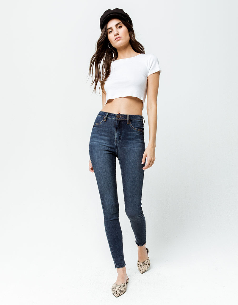 RSQ Super High Rise Dark Blast Womens Jeggings image number 0