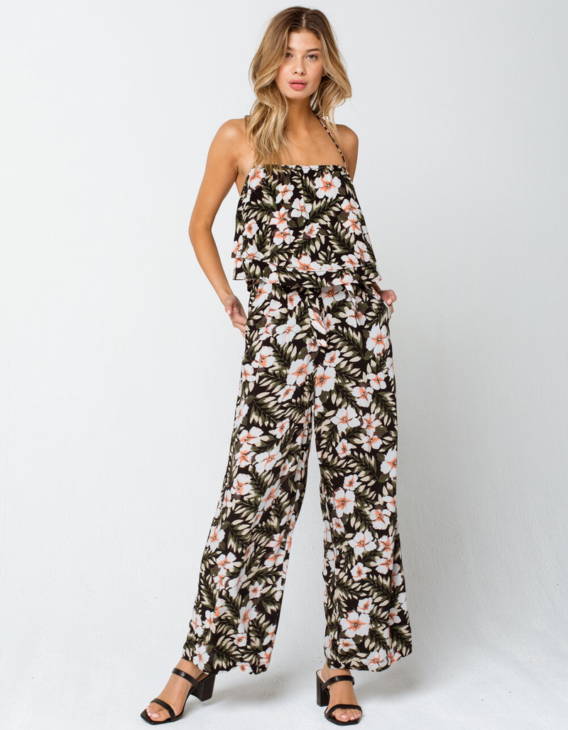 VOLCOM Coco Beach Womens Black Belted Pants image number 0