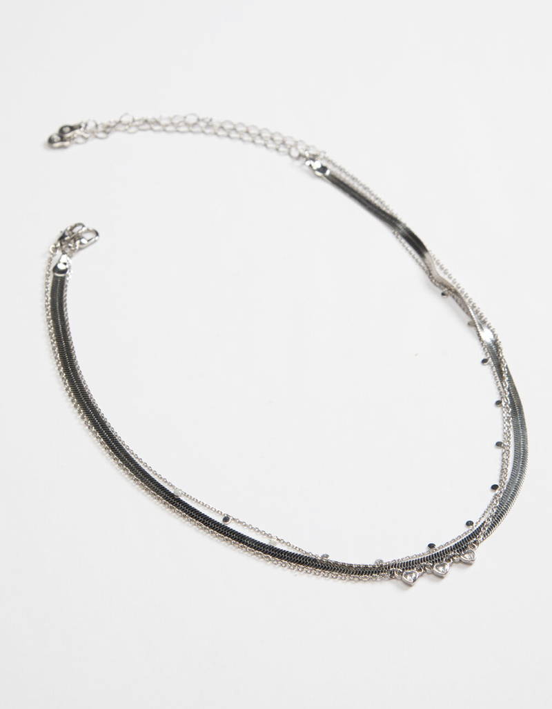 FULL TILT Layered Dainty Serpent Chain Necklace image number 0