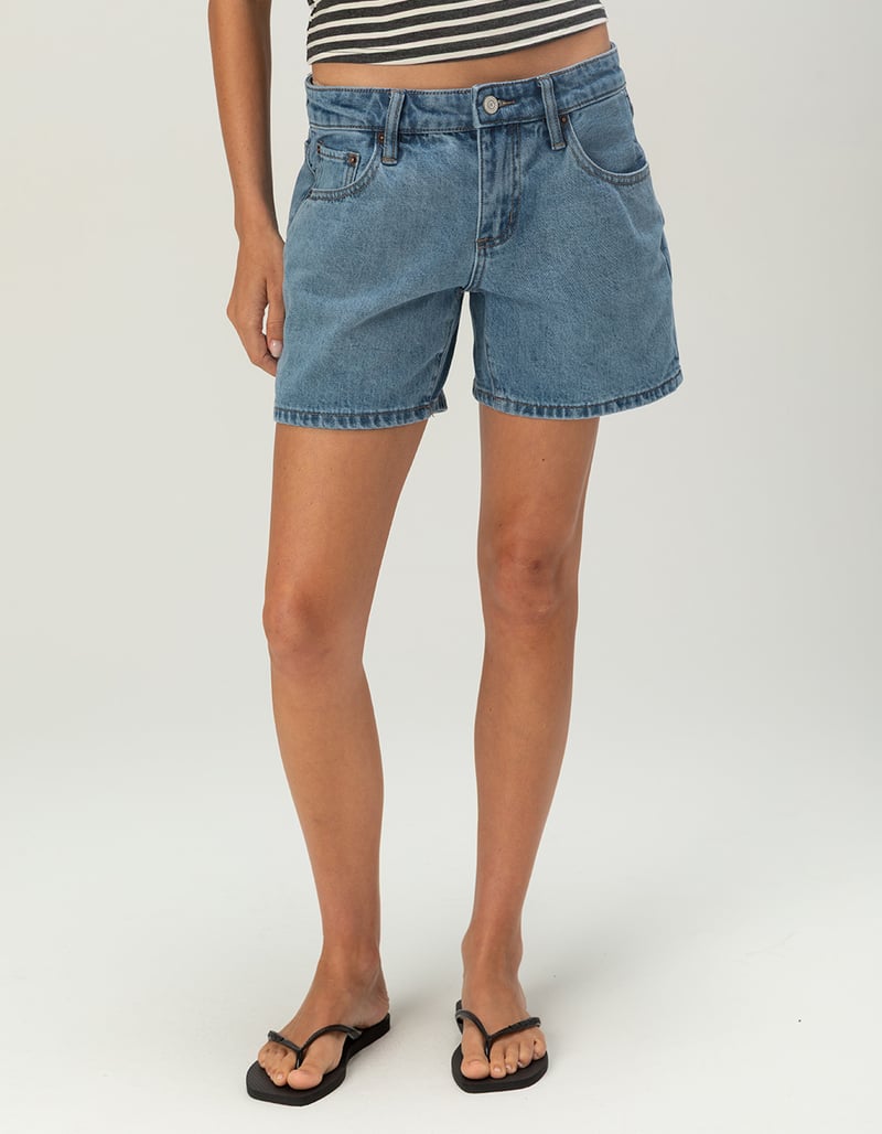 RSQ Womens Mid Rise Midi Shorts image number 1