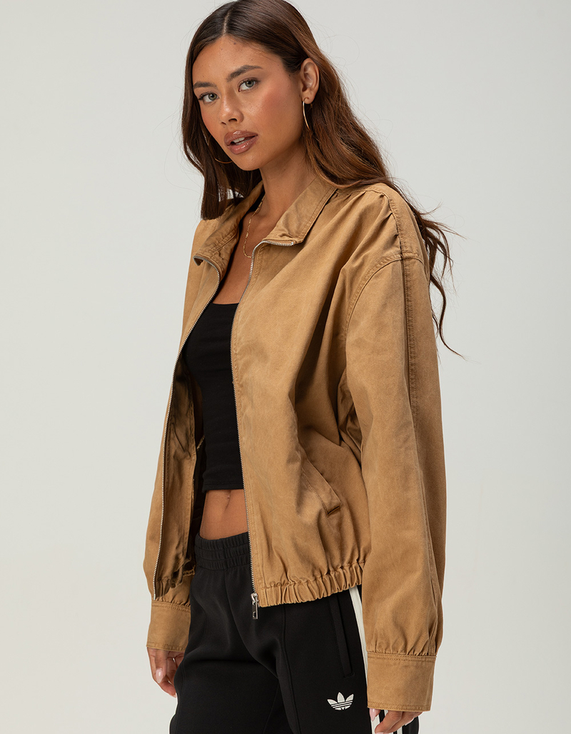RSQ Womens Oversized Twill Bomber Jacket image number 2