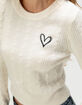MADDEN GIRL Embroidered Womens Sweater image number 5