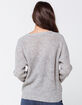 FULL TILT Essential Heather Grey Womens Cardigan image number 3
