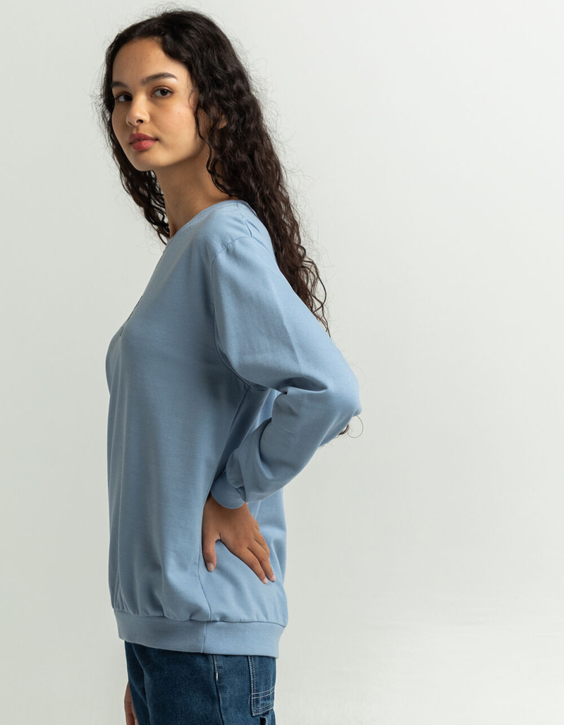 FULL TILT Los Angeles Womens Embroidered Crew Sweatshirt image number 1