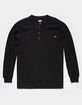 DICKIES Mens Black Pocket Henley image number 2