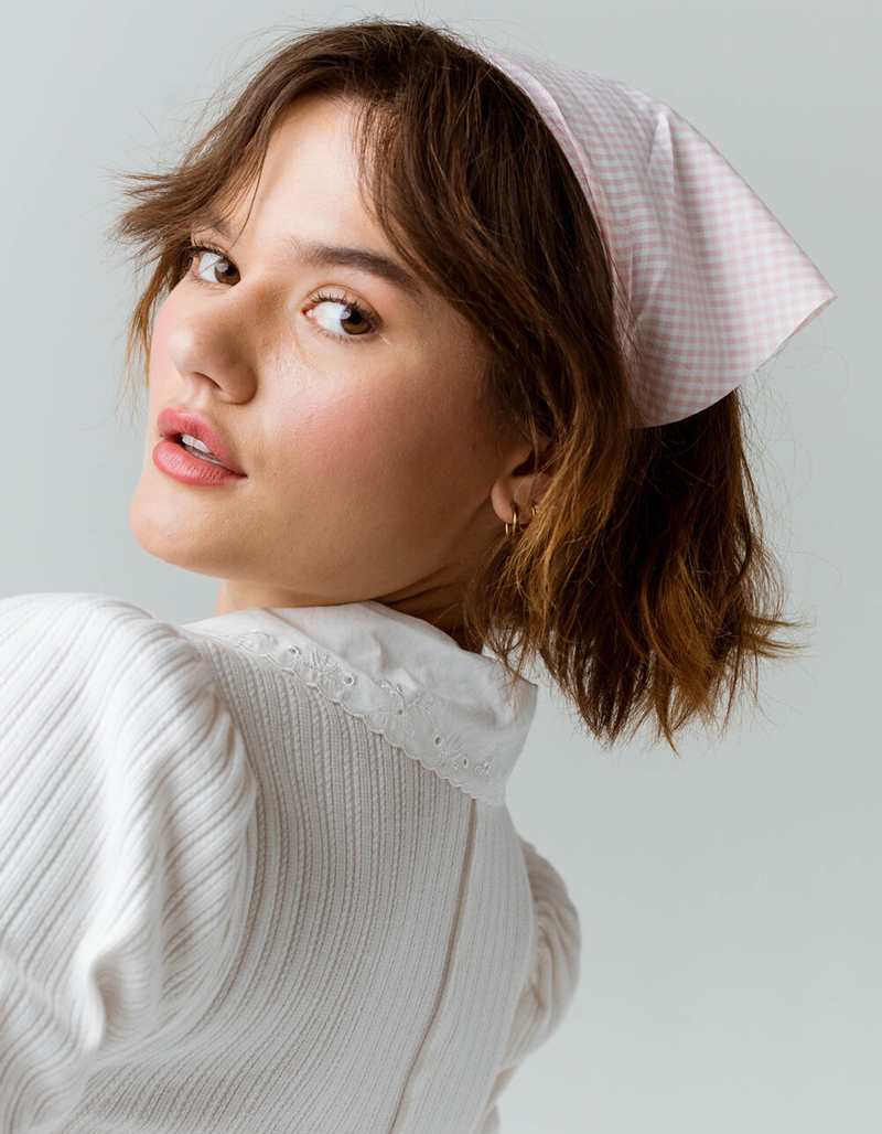 FULL TILT Gingham Bandana Head Scarf image number 0