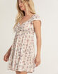 RSQ Puff Sleeve Tier Babydoll Dress image number 2