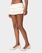 EDIKTED Margaux Textured Ruffle Mini Skort image number 3