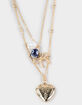 FULL TILT Locket Bow Beaded Layered Necklace image number 2