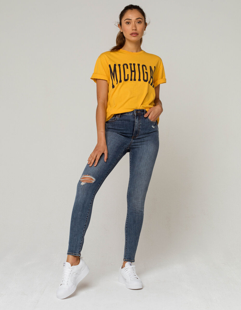 THE ORIGINAL RETRO BRAND University of Michigan Womens Oversized Tee image number 3