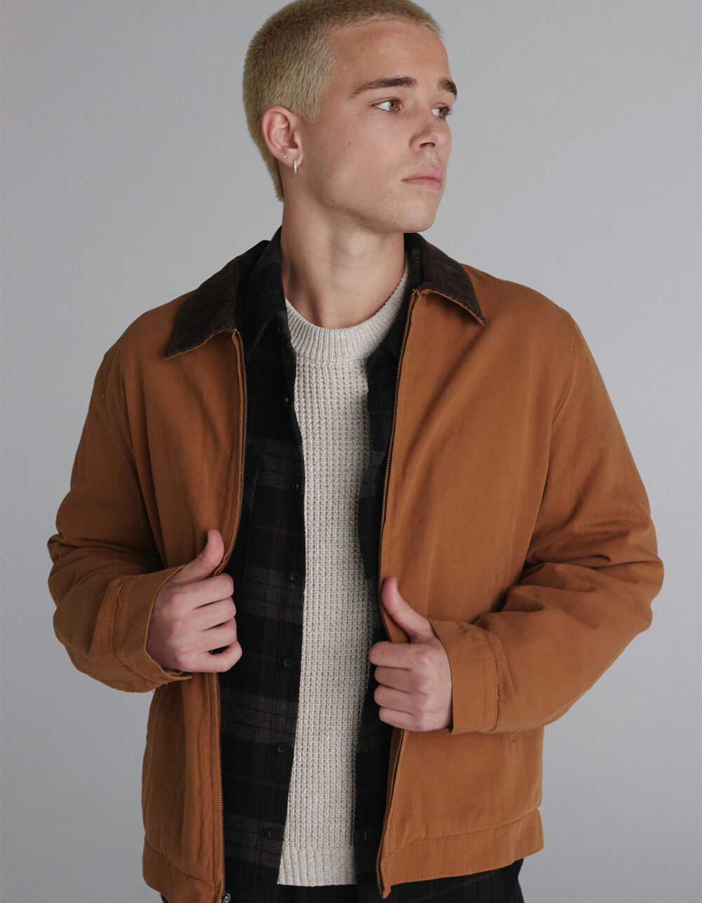RHYTHM James Mens Jacket - TOBACCO | Tillys