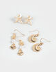 FULL TILT 3 Pack Shell/Starfish Earrings image number 1