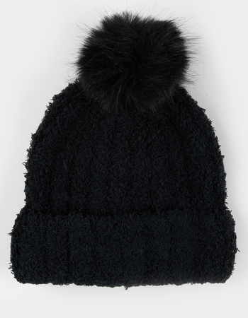 FULL TILT Houndstooth Scrunchie Bow Womens Beanie Alternative Image