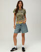 RSQ Womens New York Camo Baby Tee image number 4