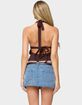EDIKTED Ginny Mixed Polka Dot Halter Top image number 3