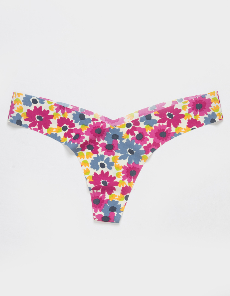 SKY & SPARROW Floral V Lasercut Thong image number 0