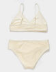 FULL TILT Crochet Girls Triangle Bralette Bikini Set image number 3