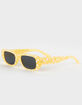 RSQ Daisy Printed Rectangle Sunglasses image number 1