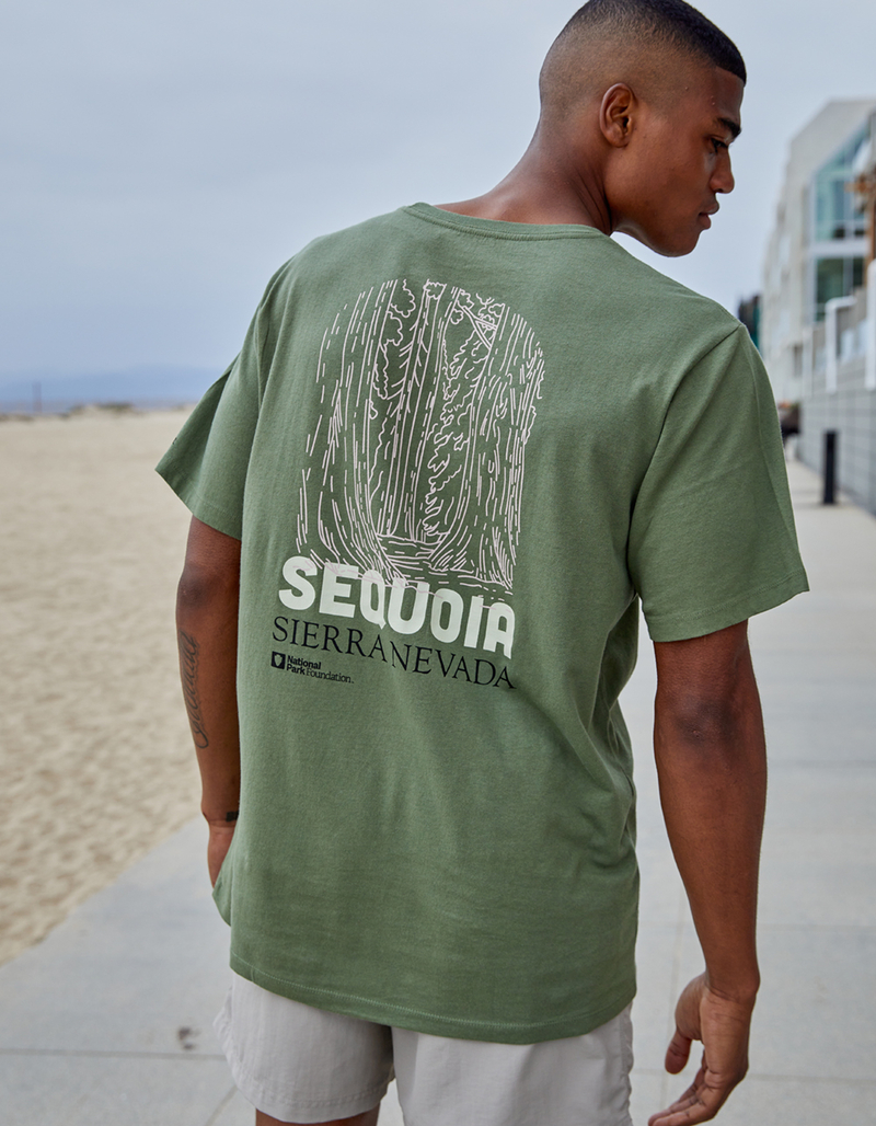RSQ x National Park Foundation Sequoia Mens Tee OLIVE Tillys